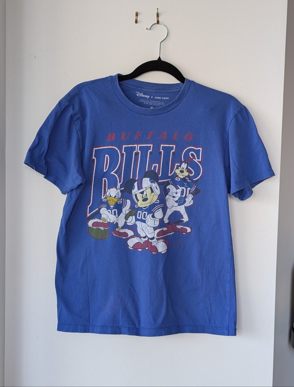 Junk Food Clothing Disney x Buffalo Bills Blue T Size S